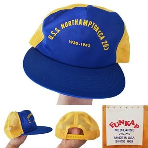 VTG Rare U.S.S Northampton (CA 26) Snapback WWII